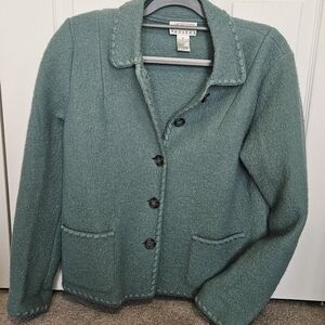 Talbots Sea Green Wool Blazer